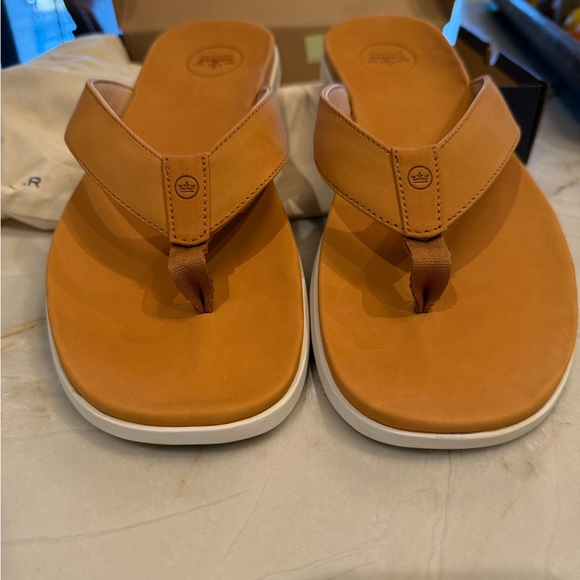NEW in box - PETER MILLAR men's Hyperlight Slide Nubuck Flip Flop - Picture 3 of 11